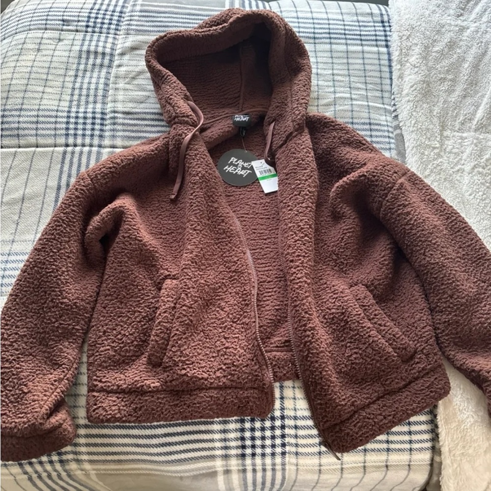 Planet Heart Brown Cozy Women’s Jacket